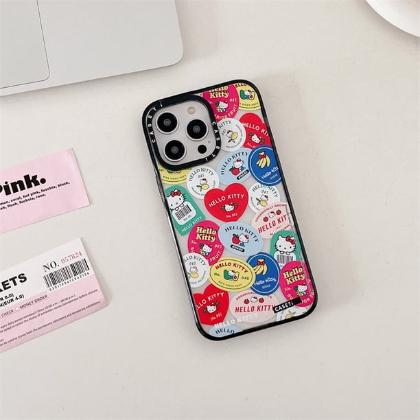 Funda De Teléfono Con Marco Acrílico Kitty CASETiFY Para IPhone 11 12 13 14 Pro Max A Prueba De Golpes 13 12