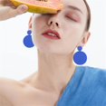 thumbnail image 2 of Multicolor 70s Retro Neon Earrings 80s Classic Round Earrings Lightweight Geometric Earrings for Women 80s Party Costume Accessory, 2 of 8
