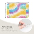 thumbnail image 2 of Crystal Velvet Floor Mat 23.6x15.7in Square Lock Edge Easy Cleaning Using Woven Technique Corrosion Resistant Bottom Drop Plastic Yellow Tie-Dye Background Rainbow Colors_1, 2 of 7