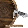 thumbnail image 6 of Round Wood Candle Tray Rustic Wooden Candle Holder Distressed Pillar Stand Farmhouse Tea Light Plate Base for Living Room Coffee Table Centerpiece for Kitchen Counter Bathroom Home Decor, 6 of 7