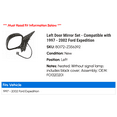 thumbnail image 2 of Left Door Mirror Set - Compatible with 1997 - 2002 Ford Expedition 1998 1999 2000 2001, 2 of 2