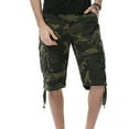 thumbnail image 2 of DeHolifer Men's Camo Cargo Shorts Cotton Relaxed Fit Multi-Pocket Outdoor Camouflage Cargo Shorts Army Green 4XL, 2 of 8