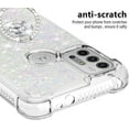thumbnail image 4 of Motorola Moto G10 Case Moto G30 Case with Creativity Clear Quicksand Glitter Flowing Liquid Floating Soft TPU Case w/Stand Bling Diamond Sparkle Phone Cover for Motorola Moto G10  Colorful, 4 of 14