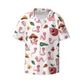 thumbnail image 4 of Uemuo Cute Animal Pattern Cotton Linen Short Sleeve Shirts,Casual Lightweight Button Down Shirts,Vacation Beach Summer Tops-X-Large, 4 of 7