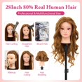 thumbnail image 4 of Cabeza de Maniquí Neverland Belleza y Salud Cabello Humano 70 cm, 4 of 9