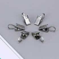 Soimiss 20Pcs Heavy Duty Silver Curtain Clip Rings for Drapery Hooks