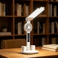 thumbnail image 4 of QuanTara Foldable LED Desk Lamp with Fan & Digital Display, Rechargeable Touch Control Task Light with Pen Holder, Dimmable Eye-Caring Table Lamp for Bedside, Dorm & Workspace, 4 of 8