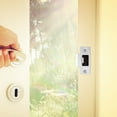 thumbnail image 5 of 4pcs Door Latches Strike Plate Stainless Steel Strike Plates for Interior Doors (T-keyhole), 5 of 6