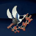 thumbnail image 6 of lanema Unique Cranes And Plums Blossom Women's Brooch Crafted With Superior Alloy For Adding Elegances To Any Outfit, 6 of 8