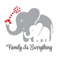thumbnail image 2 of Animal Wall Decals for Boy's Bedroom - Elephant Blowing Red Hearts with her Trunk Wall Sticker Decal With Easy Installation Instructions Kid's Bedroom Décor Wall Sticker - Size: 20 In x 18 In, 2 of 5