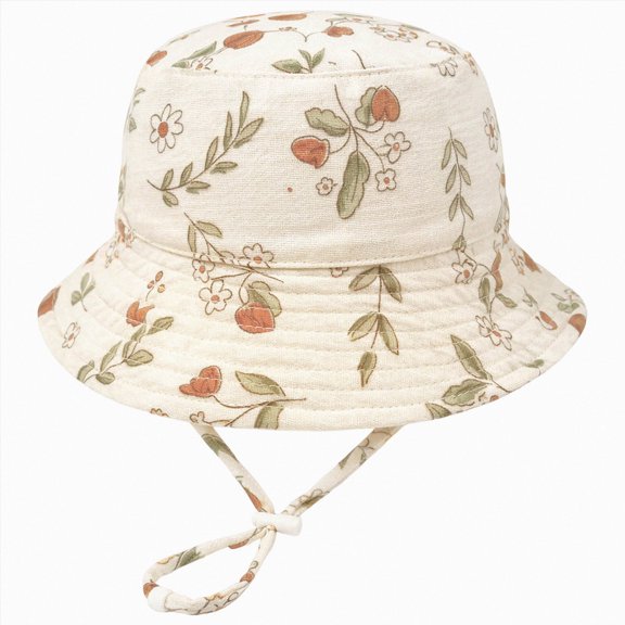 felwors Baby Sun Hat Infant Toddler Summer Bucket Hat, Medical Cotton Yarn Sun Hats for Baby Boys Girls(Navy)