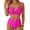 Rose, variant on SHEWIN Womens Bikini Sets Swimsuit 2 Piece Bathing Suits High Waist Bikini Sets Texture Swimming Suits Summer Beach Black L