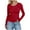 Red, variant on vigerkar Womens Long Sleeve Shirts Blouses Fall Fashion Ribbed Basic Tops Winter Clothes (Light Blue, S)