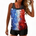 thumbnail image 2 of Plus Size Two Piece Tankini Swimsuit for Women 4th Of July 2026 Tummy Control Full Coverage Bathing Suits, 2 of 7