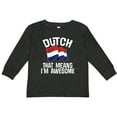 thumbnail image 3 of Inktastic Dutch Gift Pride Netherlands Flag Boys or Girls Long Sleeve Toddler T-Shirt, 3 of 5