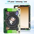 thumbnail image 6 of For Samsung Galaxy Tab A11 Plus 5G 2025/A9 Plus 5G/A9+ 2023 11 Inch with HD Screen Protector & Shoulder Strap,Heavy Duty Military,360°Rotating Stand Case for Kids, 6 of 7