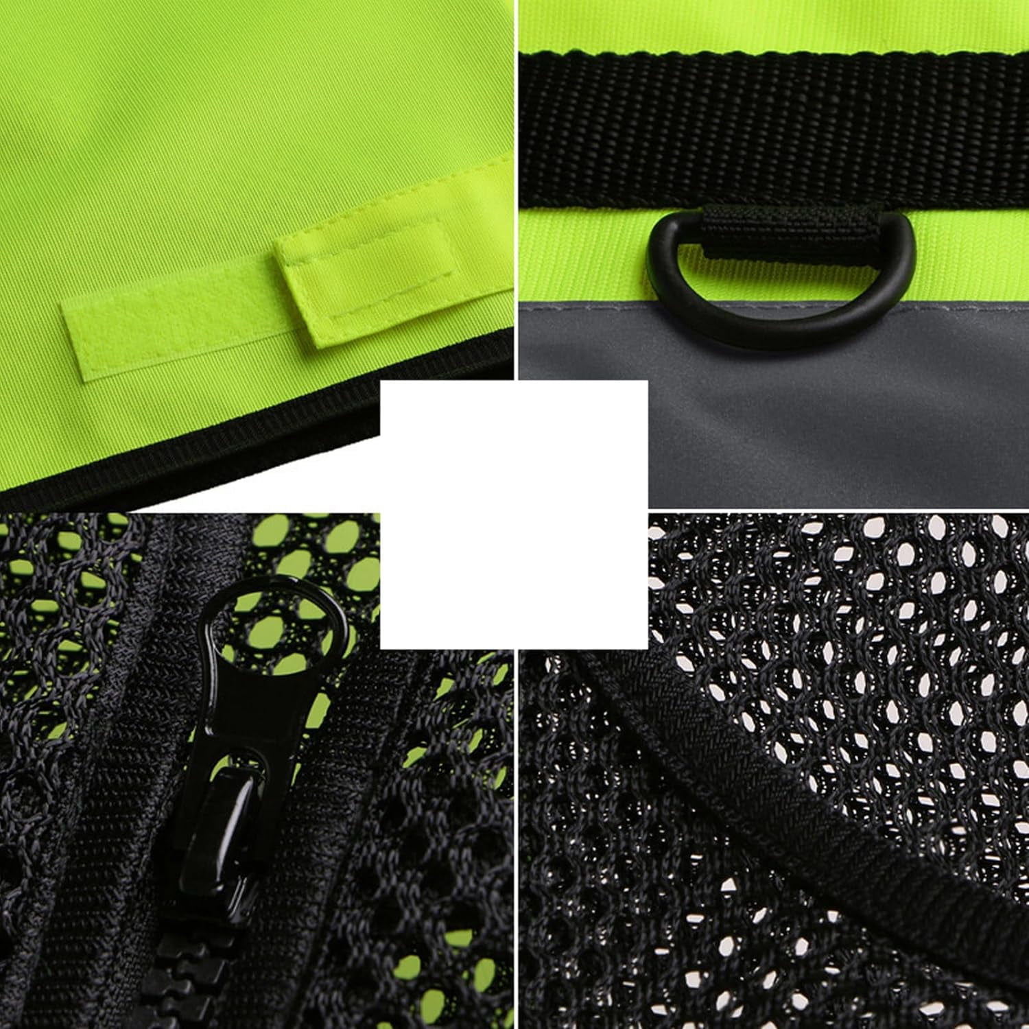 GBB-High Visibility Waterproof Safety Vest with Multiple Pockets for Men Women Breathable and Stylish Reflective Vest for Cycling Running Construction Work Roadside Emergencies【0508】