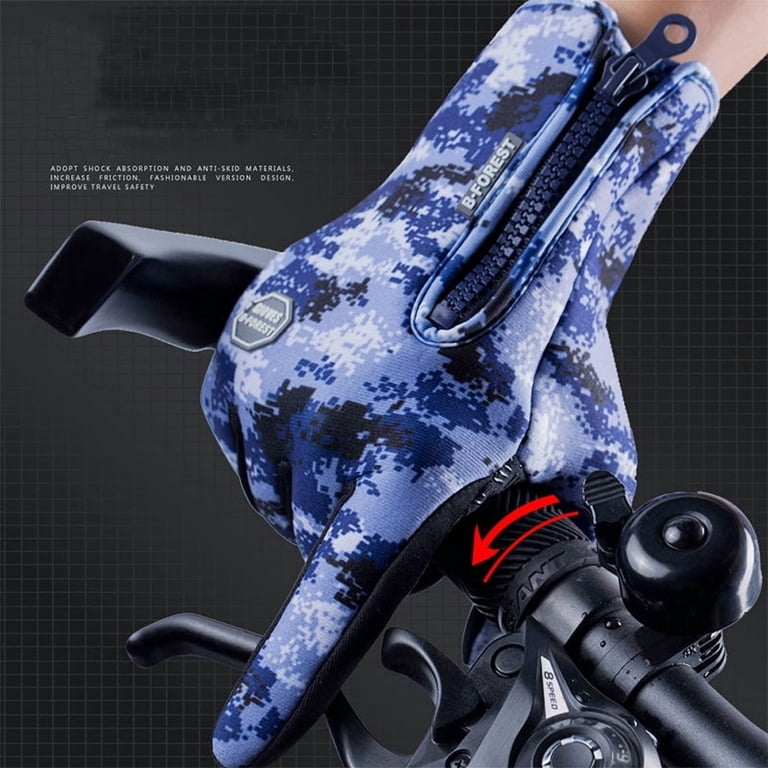 VAZESWIN Winter Motorcycle Gloves - Touchscreen, Waterproof & Knuckle Protection For Men & Women