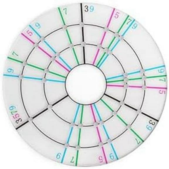 Pottery Clay Divider Tools Equal Circle Protractor Rotary Disc Ceramic Pottery Trimmer Tool for Potters Clay Artists A