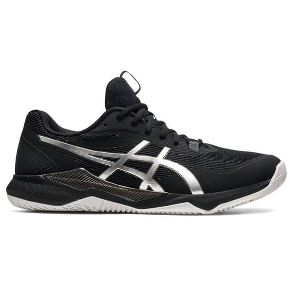 ASICS Men's Gel-Tactic Indoor Sport Shoes, 12.5, Black/Pure Silver