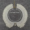 thumbnail image 2 of Pearl Necklace, High Quality Artificial Pearl and Alloy Handmade Durable Detachable Artificial Pearl Beaded False Collar for Women, White, Circumference: 51cm-80cm, 2 of 7