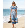 thumbnail image 2 of Vestido GRACE KARIN Hawaiian Floral 2025 Beach Blue Coconut, 2 of 5