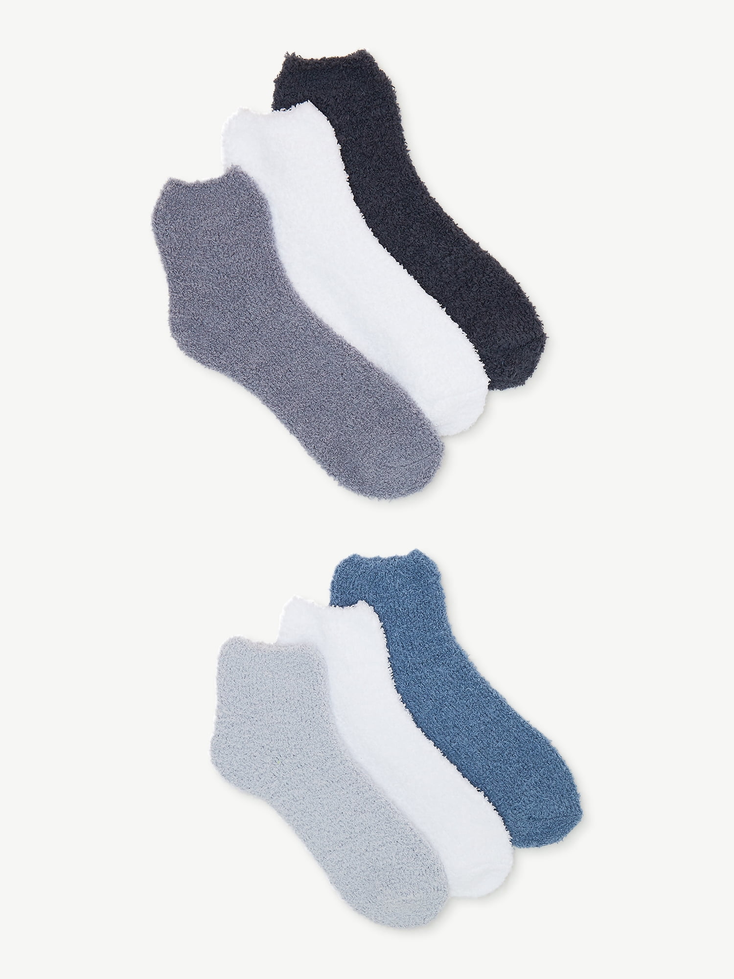 Joyspun Women's Cozy Ankle Socks, 6-Pack, Size 4-10 - Walmart.com