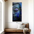 thumbnail image 2 of Elephant Stock Blue Meditating Buddha Wall Art - Vertical Multi Panel Canvas - Living Room Wall Decor - Religion And Spirituality Multi Panel - Black And Gray Decor - 24" x 52", 2 of 4