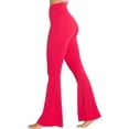 thumbnail image 4 of Flare Leggings, Crossover Yoga Pants with Tummy Control, High-Waisted and Wide Leg, 4 of 11