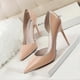 thumbnail image 2 of Women Pumps Elegant Pointed Toe Patent Leather Office Lady Shoes, 2 of 5