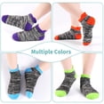 thumbnail image 6 of Kids Socks Boys Girls Ankle Striped Athletic Low Cut Socks 12 Pairs 1-14 Years, 6 of 7