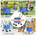 thumbnail image 7 of Wedyvko Pet Stroller with 4 Wheels,Series Folding Shopping Cart with Wheels, Grocery Cart with Removable Canvas with Cover, Lightweight Utility Cart for Groceries and Laundry,Blue, 7 of 7