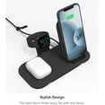 thumbnail image 5 of mophie wireless charging stand+ Wireless charging stand and pad with USB-A port. for AirPods Apple Watch iPhone Samsung Galaxy Qi-enabled Devices, 5 of 8
