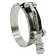 thumbnail image 5 of 3.25" T-Bolt Hose Clamp - Working Range 78mm - 86mm for 3.25" Hose D, Stainless Steel Bolt, Stainless Steel Band Floating Bridge and Nylon Insert Locknut (78mm - 86mm, 2 pack), 5 of 7