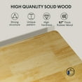 thumbnail image 5 of FLEXISPOT E6 63"x24" Dual Motors 3-Stage Standing Desk Solid Wood Home Office Height Adjustable Desk with Wheels, Solid Rubber Wood Desktop and Black Frame, 5 of 10