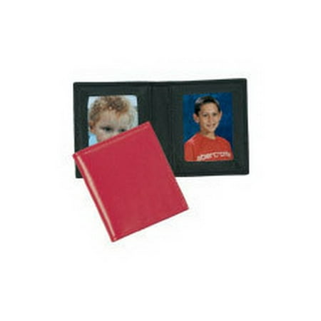 Budd Leather Pebble - Budd Leather 552211-9 Double Mini Photo Frame - Red