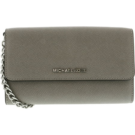 Michael Kors Women S Large Jet Set Crossbody Bag Michael Kors Women S Large Jet Set Crossbody Bag Leather Cross Body Pearl Grey