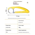 thumbnail image 4 of 3 pack Banana Slicer Tool for Kids | Safer Than Knife Stainless Steel Cutter for Cereal, Oatmeal & Dehydrator Chips | Uniform Slices for Healthy Snacks | Dishwasher Safe Kitchen Gadget, 4 of 5