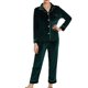 thumbnail image 1 of Conjunto de pijamas Gibobby para mujer de terciopelo verde talla XL, 1 of 5