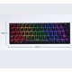 thumbnail image 2 of Teclado mecánico para juegos con cable Snpurdiri 60%, antiefecto fantasma, 61 teclas, retroiluminación RGB, interruptor azul ultracompacto, base doble, color blanco, 2 of 6