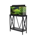 thumbnail image 6 of Aquatic Fundamentals 29/37 Gallon Steel X-Frame Aquarium Stand, with lower shelf, Black, 6 of 8