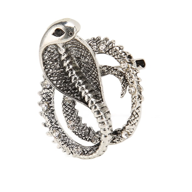 Broche Pin Vintage Bling Bling Animal Corbata De Seguridad Plata Incrustacion De Diamantes