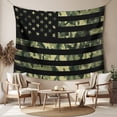 thumbnail image 2 of Green Camouflage American Flag Tapestry for Bedroom Wall Hanging Tapestry, Wooden Grain Ceiling Backdrop Tapestries Poster Blanket Wall Decor for Teens Room Living Room Dorm 39" x 59", 2 of 8
