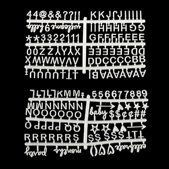 MANNYA Removable Display Letter Board For Felt English Alphabet Message Signs for Home