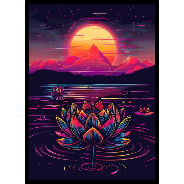 Fundas para cartas Realm Guard Neon Retro Black Lotus 66 x 92 mm