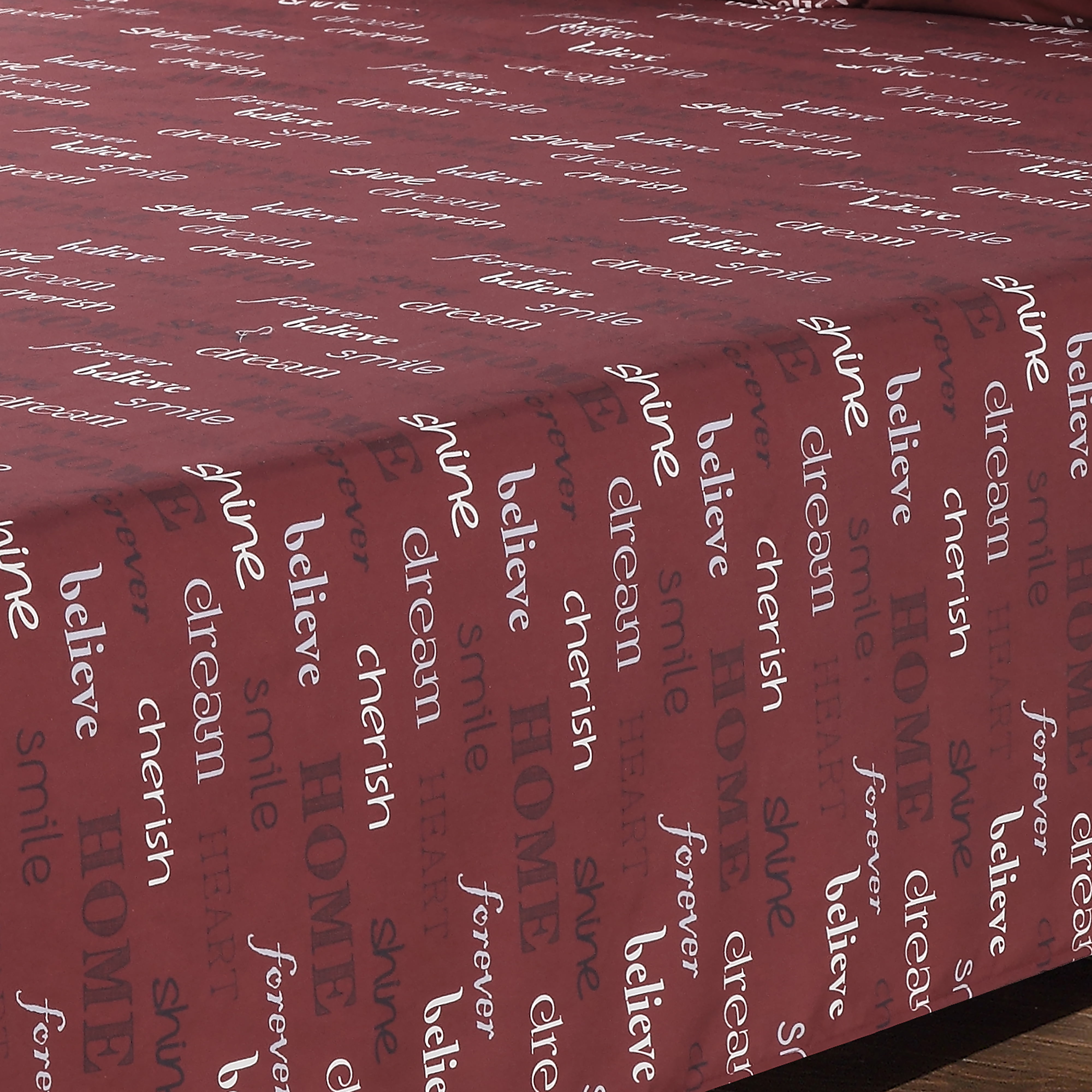 Harper Lane Inspire 3-piece Red Microfiber Sheet Set, Twin-Deep Pocket