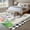 Off-white, variant on Round Area Rug 3 Ft, Easter Washable Non-Slip Circle Carpet for Living Room/Bedroom, Spring Bunny Botanical Flowers Herbs Eggs Plaid Low-Profile Small Floor Mats Collection Rugs for Indoor