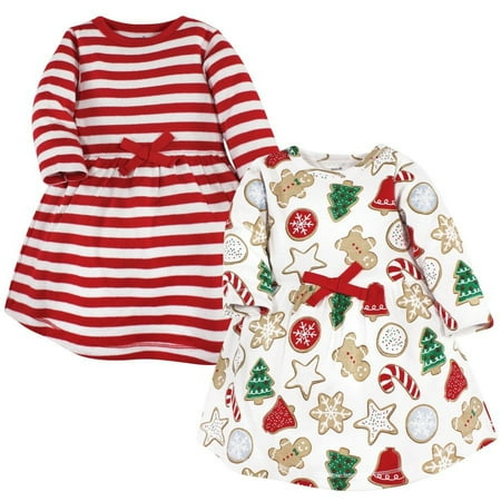 Touched by Nature Infant and Toddler Girl Organic Cotton Long-Sleeve Dresses Christmas Cookies 9-12 Months Touched by Nature Infant and Toddler Girl Organic Cotton Long-Sleeve Dresses Christmas Cookies 9-12 Months