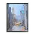 thumbnail image 2 of Stupell Industries Abstract Rainy City Reflections Tall Urban Buildings Painting Gray Framed Art Print Wall Art, Design by Allayn Stevens, 2 of 5