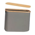 thumbnail image 2 of Portarrollos de papel higiénico multifuncional grande plegable con tapa gris, 2 of 9